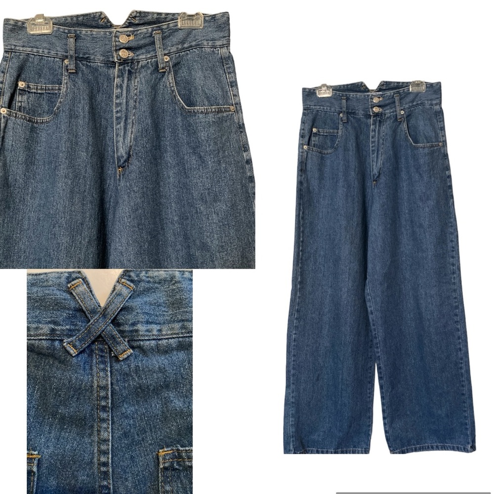 MORNINGSIDE True Vintage High Waisted Wide Leg Jeans 31” Waist